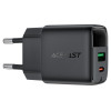 Incarcator de retea Acefast A114 PD25W GaN charger (USB-A+USB-C) with digital display [Black]