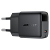 Incarcator de retea Acefast A115 PD30W GaN charger USB-C with digital display [Black]