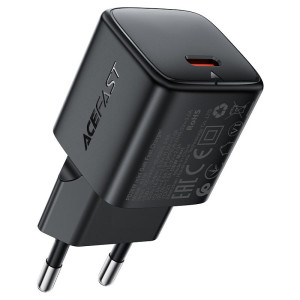 Incarcator de retea Acefast A118 PD30W mini GaN USB-C fast charger (EU) [Black]