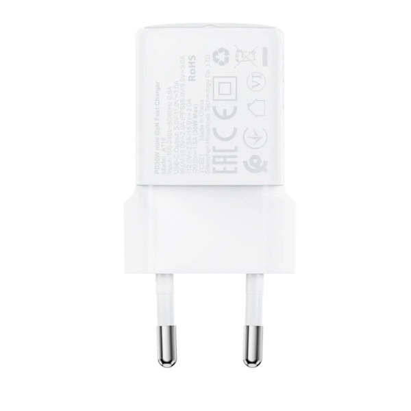 Зарядное устройство Acefast A118 PD30W mini GaN USB-C fast charger (EU) [White]