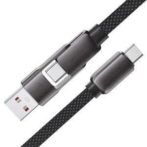 Cablu Acefast C13-04 USB-A/USB-C to USB-C zinc alloy connectors charging data cable [Black]