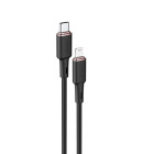 Cablu Acefast C2-01 UBC-C to Lighting zinc alloy charging (20W) [Black]