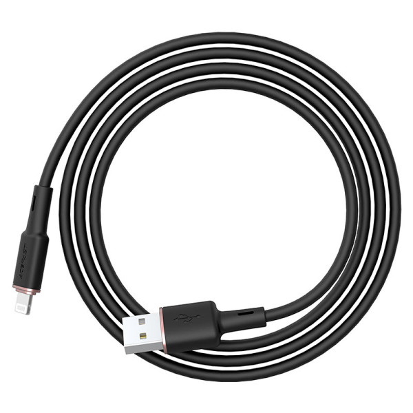 Cablu Acefast C2-02 UBC-A to Lighting zinc alloy charging [Black]