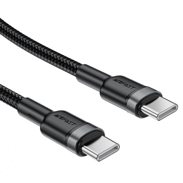 Cablu Acefast C22-03 USB-C to USB-C aluminum alloy charging data cable [Black]