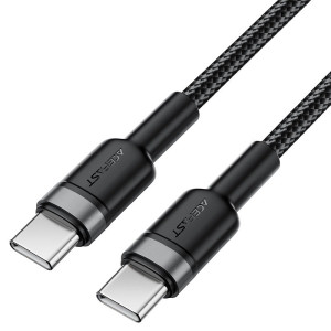 Cablu Acefast C22-03 USB-C to USB-C aluminum alloy charging data cable [Black]