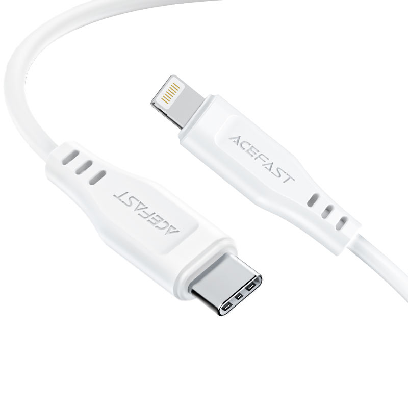 Cablu Acefast C3-01 USB-C to Lighting TPE charging data (30W) [White]