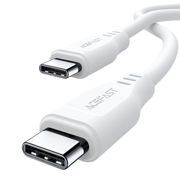 Кабель Acefast C3-03 USB-C to USB-C TPE charging data (60W) [White]