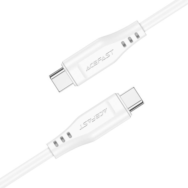 Кабель Acefast C3-03 USB-C to USB-C TPE charging data (60W) [White]