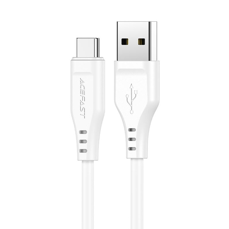 Cablu Acefast C3-04 USB-A to USB-C TPE charging data [White]