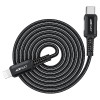 Cablu Acefast C4-01 USB-C to Lighting aluminum alloy (30W) [Black]