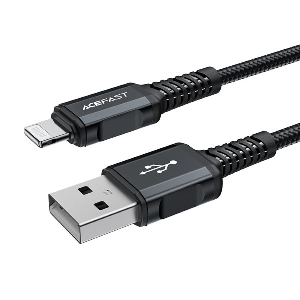 Cablu Acefast C4-02 USB-A to Lighting aluminum alloy [Black]