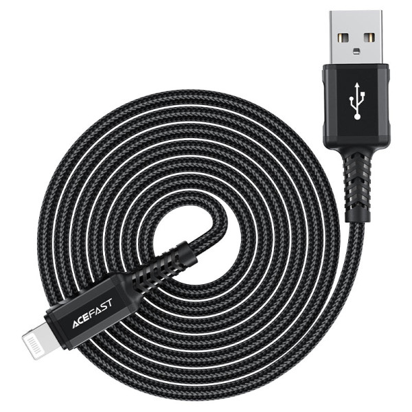 Cablu Acefast C4-02 USB-A to Lighting aluminum alloy [Black]