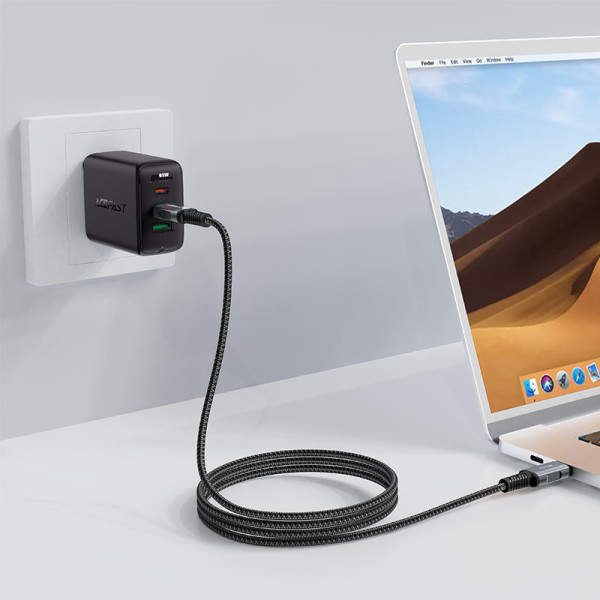 Cablu Acefast C4-03 USB-C to USB-C aluminum alloy 100W (1.8) [Black]