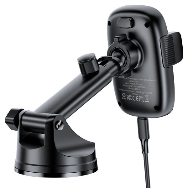 Suport Auto Acefast D49 press type wireless charging car holder for dashboard [Black]