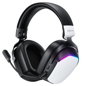 Casti Acefast H11 gaming wireless headset [White]
