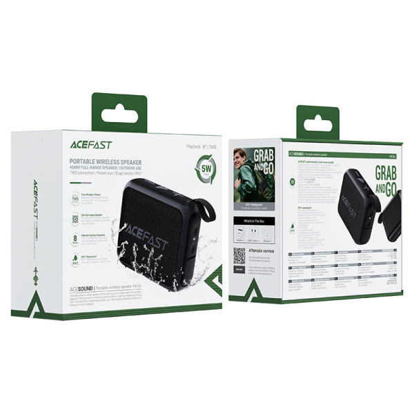 Boxa Portabila Acefast K4 Go portable wireless speaker [Black]