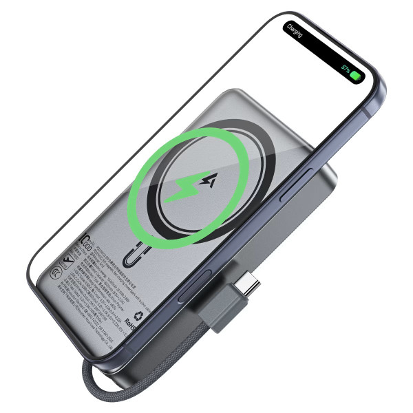 Power Bank Acefast M14 PD20W power bank with cable 20000mAh [Black]