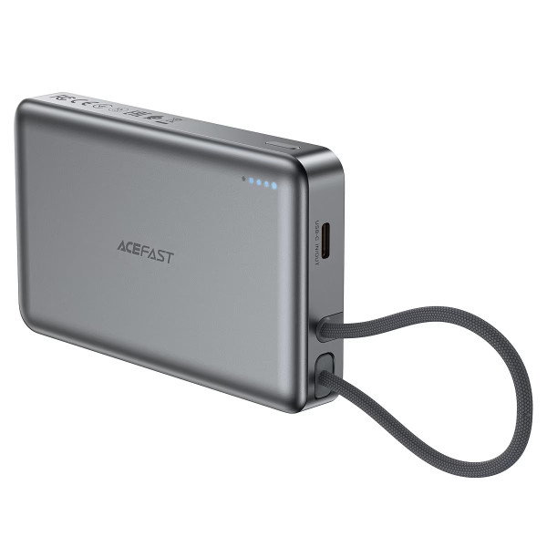 Power Bank Acefast M14 PD20W power bank with cable 20000mAh [Black]