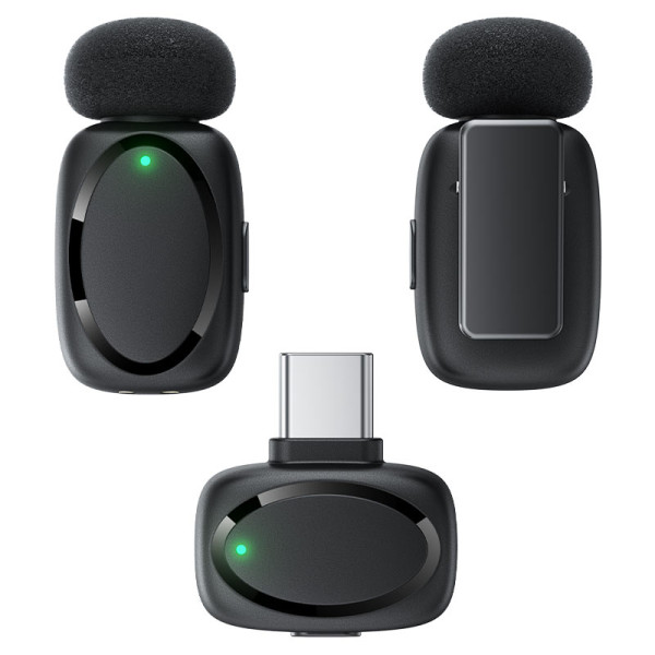 Microfon wireless Acefast R2 wireless lavalier microphones [Black]