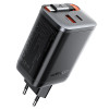 Зарядное устройство Acefast A111 PD67W GaN charger(2*USB-C+USB-A) with retractable cable [Black]