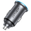 Incarcator auto Acefast B15 65W (USB-A+USB-C) dual port metal car charger [Metal Grey]