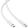 Cablu Acefast C18-03 USB-C to USB-C braid charging data cable [White]