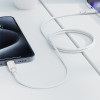 Cablu Acefast C18-03 USB-C to USB-C braid charging data cable [White]