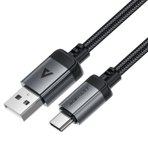 Cablu Acefast C20-04 USB-A to USB-C aluminum alloy charging data cable [Black]