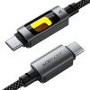 Кабель Acefast C21-03 USB-C to USB-C 60W fantasy color series braided Charging data cable [Black]