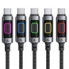 Кабель Acefast C21-03 USB-C to USB-C 60W fantasy color series braided Charging data cable [Black]