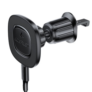 Suport Auto Acefast D46 magnetic wireless charging car holder for air vent [Black]