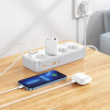 Incarcator de retea Hoco AC21 Sunlight 4-bit(1C3A) desktop socket(EU/GER)(L=3M) [White]