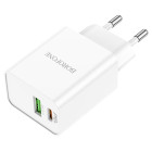 Incarcator de retea Borofone BA69A Resource (PD + QC3.)[White]