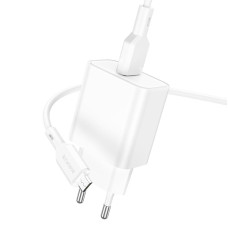 Incarcator de retea Borofone BA72A Spring + cablu Micro USB (QC3.)[White]
