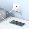 Зарядное Устройство Borofone BA72A Spring + Кабель Type-C (QC3.)[White]