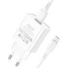 Incarcator de retea Borofone BA74A Aspirer + Cablu Micro (2.1 A) [White]