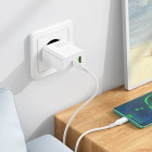 Incarcator de retea Borofone BA75A Powerful (PD30W + QC3.0) [White]