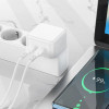 Incarcator de retea Borofone BA76A Source +Cablu USB-C to USB-C (PD35W) [White]
