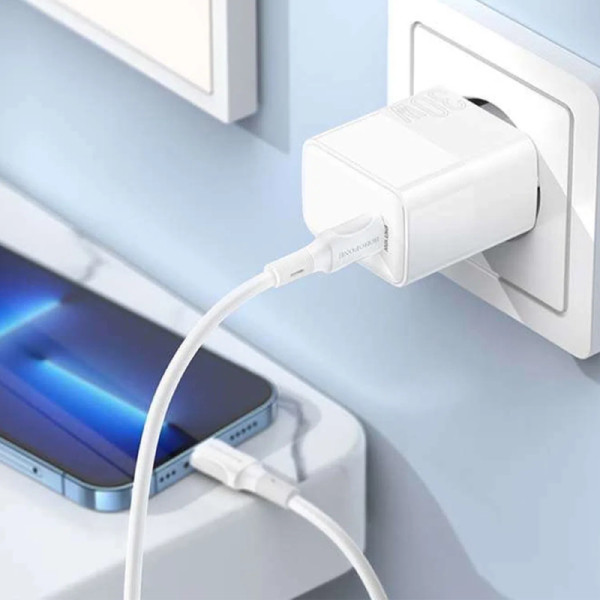 Incarcator de retea Borofone BA77A Insightful Type-C to Lightning (PD30W) [White]