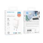 Зарядное устройство Borofone BA77A Insightful Type-C to Type-C (PD30W) [White]