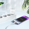 Incarcator de retea Borofone BA79A Clever four-port PD20W(1*USB-C 3*USB) [White]