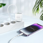 Зарядное устройство Borofone BA79A Clever four-port PD20W(1*USB-C 3*USB) [White]