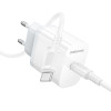 Incarcator de retea Borofone BA99A Breeze single port PD20W charger set(C to C) [White]