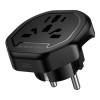 Сетевой Адаптер Borofone BAC15 Smart universal conversion plug(EU) [Black]