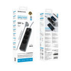Prelungitor Borofone BAC8 Power 3-position socket (1C3A) (EU/GER) (L=3M) [Black] 