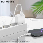 Incarcator de retea Borofone BAS11A Erudite + Cablu Micro [White]