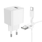 Зарядное Устройство Borofone BAS11A Erudite + Кабель Type-C [White]