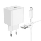 Зарядное Устройство Borofone BAS12A Erudite + Кабель Micro [White]