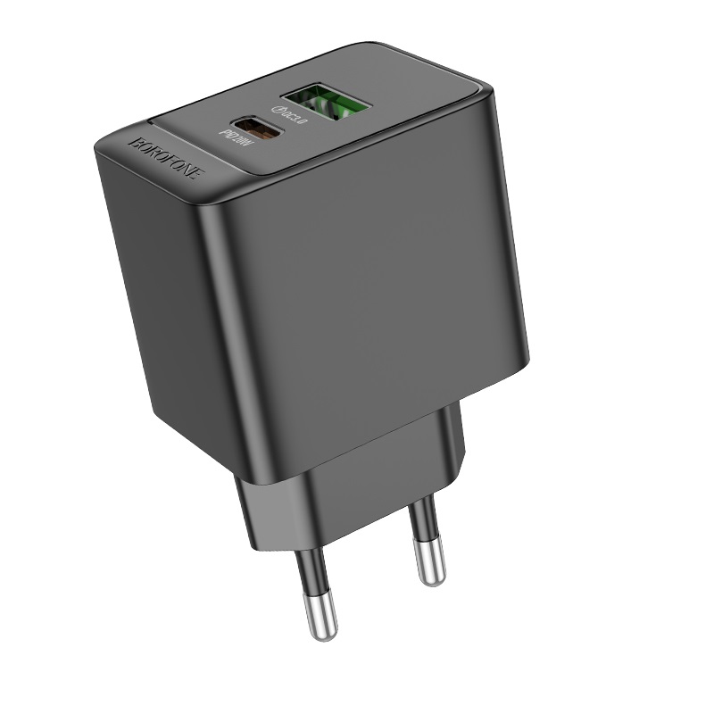 Incarcator de retea Borofone BAS14A Erudite (PD20W + QC3,0) [Black]