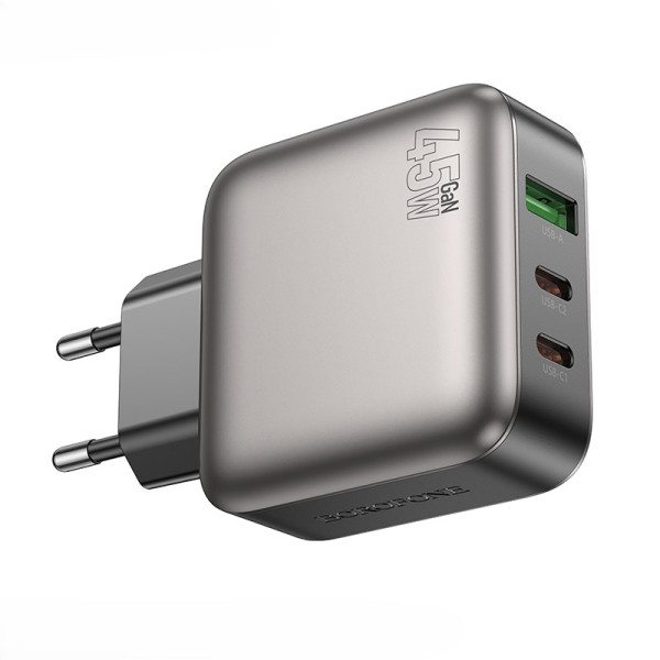 Incarcator de retea Borofone BAS56A Absolute PD45W(2C1A) charger(EU) [Black]